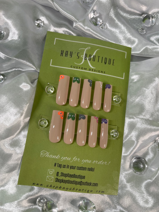 Nude multi hearts