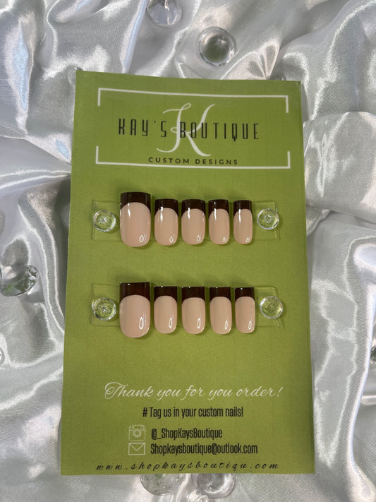 Brown French Tip